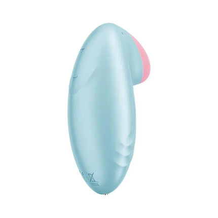 Tropical Tip with APP Satisfyer Connect Light Blue intimate toy with bird-inspired design for targeted clitoral stimulation.