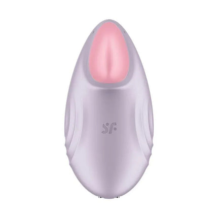 Tropical Tip with APP Satisfyer Connect Lilac pleasure device featuring a bird-inspired design and vibrant lilac color.