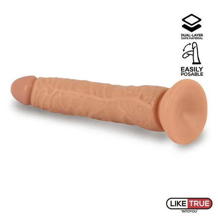 Tucker Realistic Articulable-Posable Dildo 8.2 Flesh with dual-layer safe material and easily posable design for enhanced flexibility.