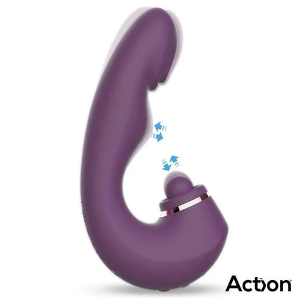 Turis Soft Hitting Ball with G-Spot Pulsation and Vibration purple toy with triple-function design for enhanced pleasure by Action.