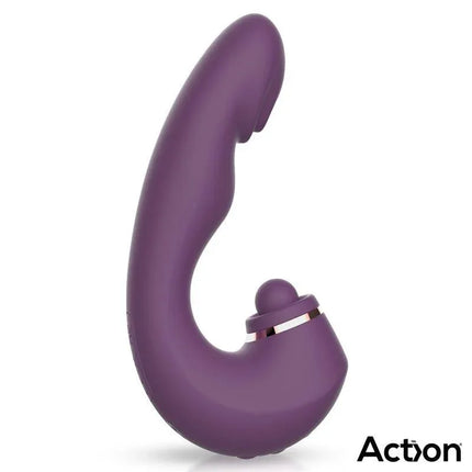 Turis Soft Hitting Ball with G-Spot Pulsation and Vibration in purple, triple-function solo-play toy from the Action family