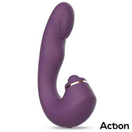 Turis Soft Hitting Ball with G-Spot Pulsation and Vibration in purple, featuring triple-function design for ultimate solo pleasure.