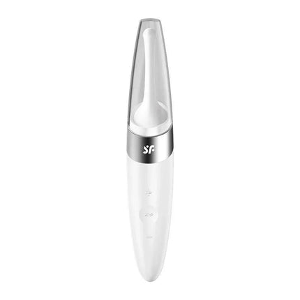 Twirling Delight Rotating Stimulator White with protective cap and elegant design