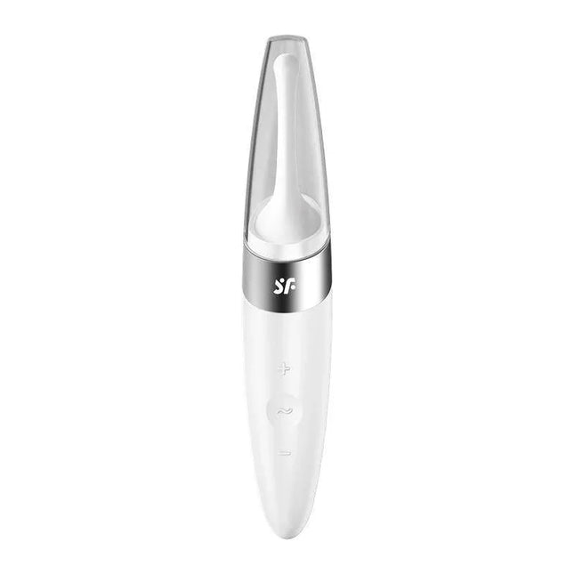 Twirling Delight Rotating Stimulator White with protective cap and elegant design