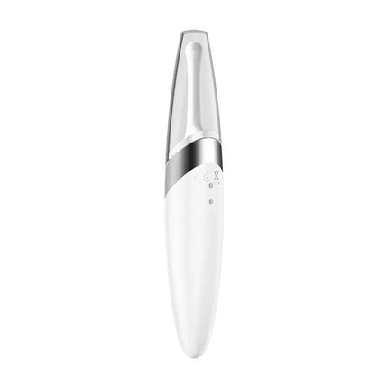 Twirling Delight Rotating Stimulator White with protective cap for precise clitoral stimulation, innovative design