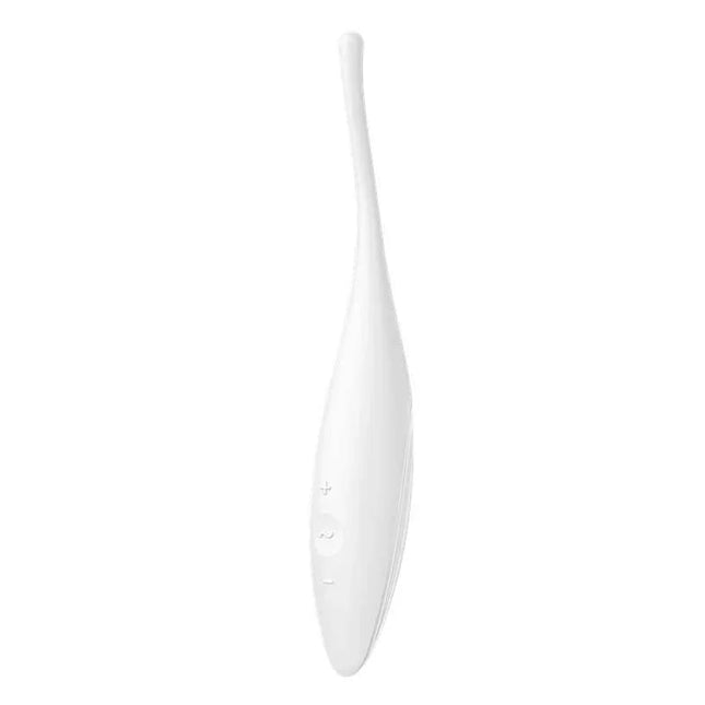 Twirling Joy Rotating Stimulator APP White - versatile silicone pleasure device for multi-sensory stimulation.