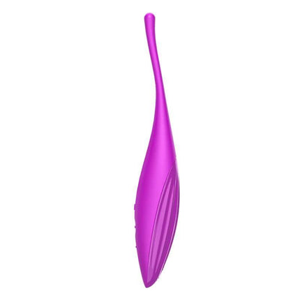 Twirling Joy Rotating Stimulator with APP Fuchsia silicone clitoral vibrator for intense sensations