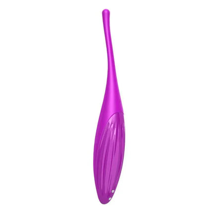 Twirling Joy Rotating Stimulator with APP Fuchsia, premium silicone clitoral vibrator for enhanced sensations, in vibrant fuchsia color