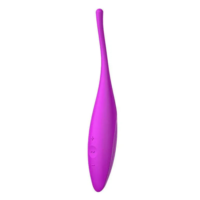 Twirling Joy Rotating Stimulator with APP Fuchsia, premium silicone clitoral vibrator with tapered tip for intense sensations.