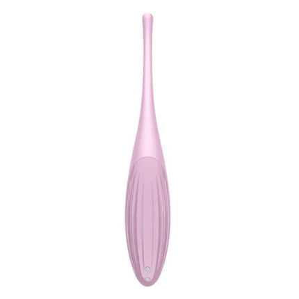 Twirling Joy Rotating Stimulator with APP Pink for targeted pleasure and precision, featuring 8 vibration programs and silicone body.