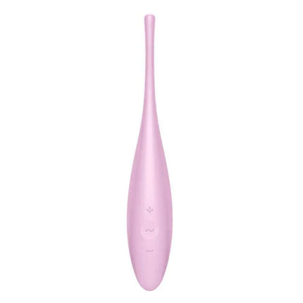 Pink Twirling Joy Rotating Stimulator with APP for precision pleasure and vibration targeting, suitable for beginners.