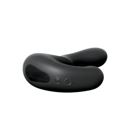 Ultimate P-Spot Milker Black ergonomic anal plug for focused prostate stimulation, made from body-safe Elite silicone.