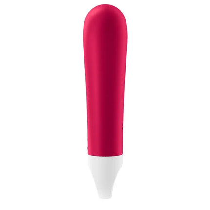 Ultra Power Bullet 1 Vibrating Bullet Red with ergonomic design and body-safe silicone exterior for intense pleasure