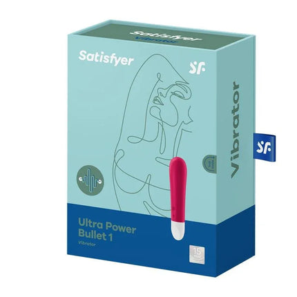 Packaging of Satisfyer Ultra Power Bullet 1 Vibrating Bullet Red