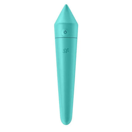 Ultra Power Bullet 8 Vibrating Bullet with APP Turquoise with sleek travel-friendly design, shown upright on a white background.