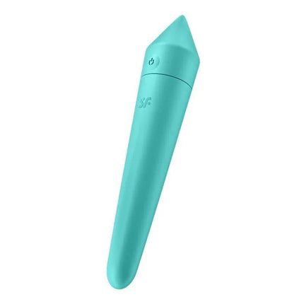 Ultra Power Bullet 8 Vibrating Bullet with APP Turquoise, compact pleasure tool with app control and sleek design.