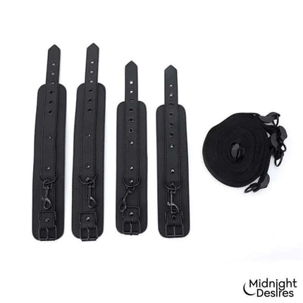 Under Mattress Set with Wrist & Ankle Cuffs Cl.24 restraint system displayed on white background.