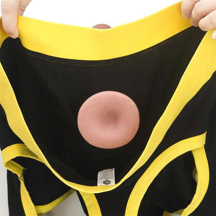 Underpants/Boxer Shorts Horny Size XL/XXL Unisex open-back design in yellow and black, showing a modern twist for bold style.