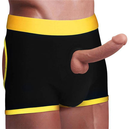 Underpants/Boxer Shorts Horny Size XL/XXL Unisex open-back design in yellow and black, offering bold style and comfort.