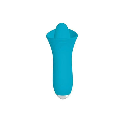 USB Rechargeable Vibrating Stimulator by Succubi in teal, versatile device with 10 vibration functions for customizable pleasure.