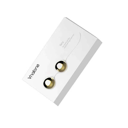 VAginal Balls Yani Dorado Golden and Blue packaged set for pelvic floor exercises