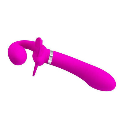 Valerie Couple Vibe Strapless USB vibrating toy in pink, designed for versatile pleasure with 12 functions, ideal for couples and solo play.