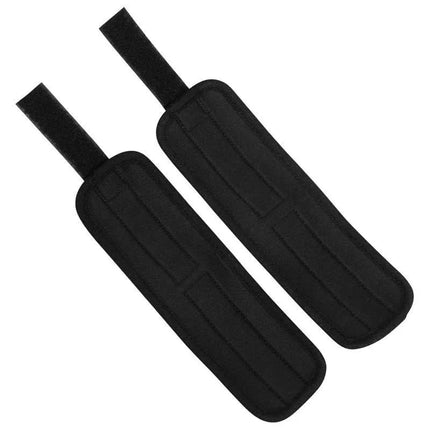 Velcro Handcuffs Black and Silver soft restraint for gentle bondage play