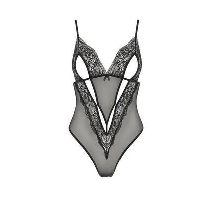 Vendi Body Black sensual lace floral mesh design by Avanua