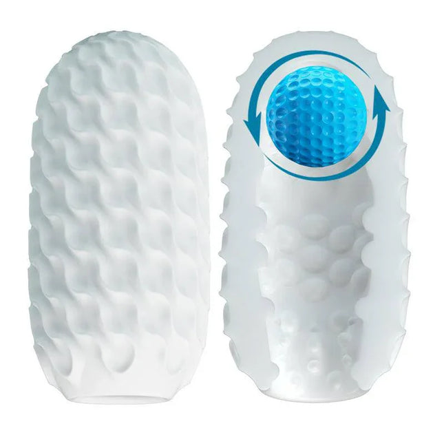 Venus-X Fantasy Ball Male Masturbator with ribbed and ridged interior for intense stimulation, showcasing ultra-realistic design.