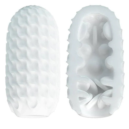 Venus-X Magic Ball Male Masturbator showing textured interior and exterior for enhanced sensations