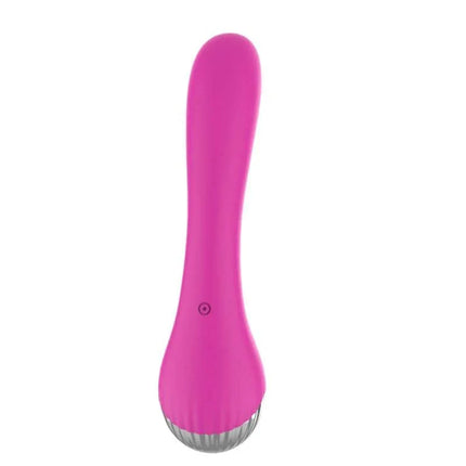Vibe 6 Vibration Functions USB Pink by A-GUSTO, sleek pink vibrator with 6 customizable vibration patterns, USB rechargeable.