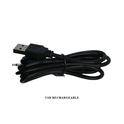 Black USB rechargeable cable for electronic devices
