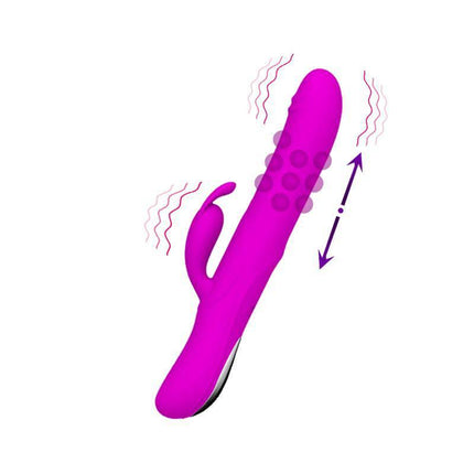 Vibe and Rotator Byron Purple waterproof, USB-rechargeable vibrator with 7 vibration and 4 rotation functions for versatile pleasure.