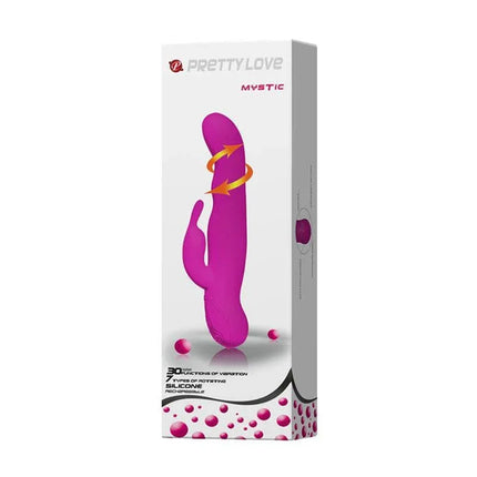 Vibe and Rotator Mystic Purple in packaging, showcasing premium silicone material and versatile stimulation features.