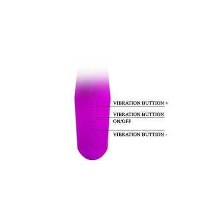 Vibe Ansel USB Silicone Purple control buttons for vibration settings