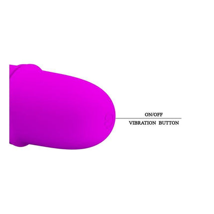 Vibe Arnd Purple vibrator with on/off vibration button for G-spot stimulation and 10 functions.