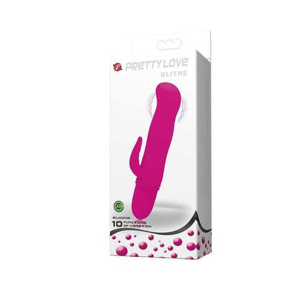 Vibe Blithe Purple G-spot Vibrator packaging displaying curved design.