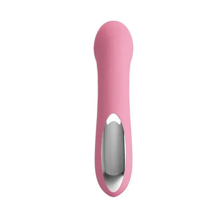 Vibe Candice Soft Pink silicone massager with ergonomic design for versatile pleasure and focused G-spot stimulation.