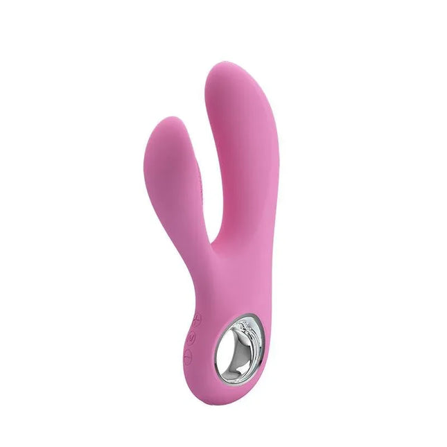 Vibe Canrol USB Silicone Soft Pink ergonomic G-spot stimulator with seven vibration functions and silky silicone exterior