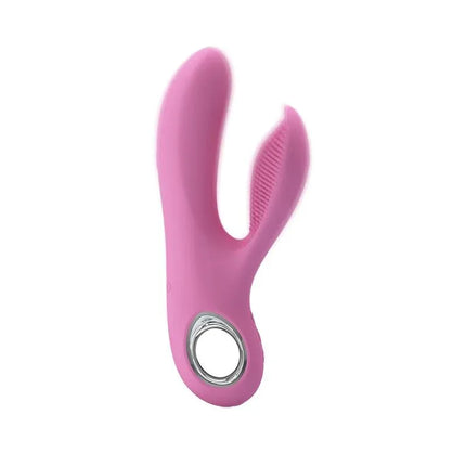 Vibe Canrol USB Silicone Soft Pink ergonomic G-spot stimulator with soft touch and multiple vibration functions.