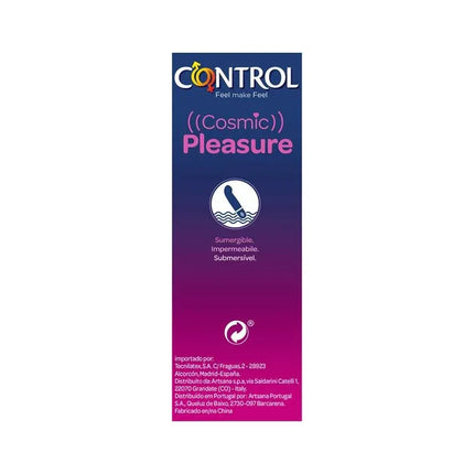 Vibe Cosmic Pleasure packaging showcasing the product's waterproof feature, designed for enhanced clitoral stimulation and pleasure.