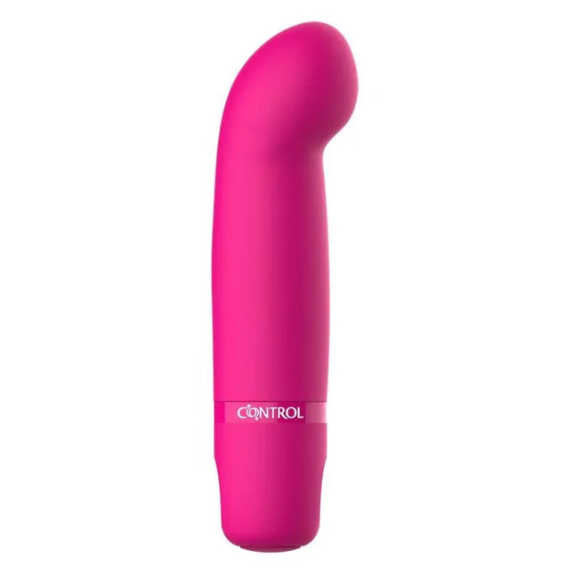 Pink mini clitoral vibrator, Vibe Cosmic Pleasure, with curved shape and multiple vibration levels for enhanced pleasure.