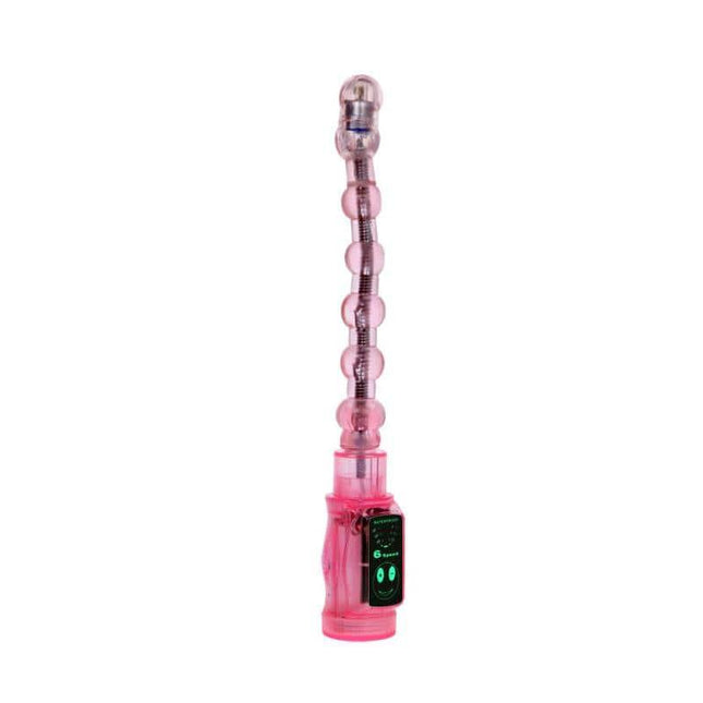 Vibe Distortion Pink bendable vibrator with ultra-flexible design for personalized pleasure and six vibration functions.