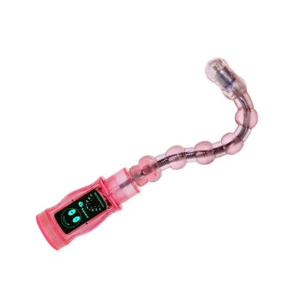 Vibe Distortion Pink bendable vibrator with flexible design for targeted stimulation and hands-free control.