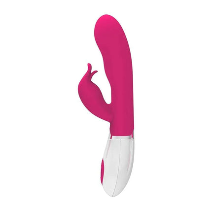Vibe Felix Purple silicone vibrator with dual-action stimulation, curved G-spot massage, and clitoral stimulator.