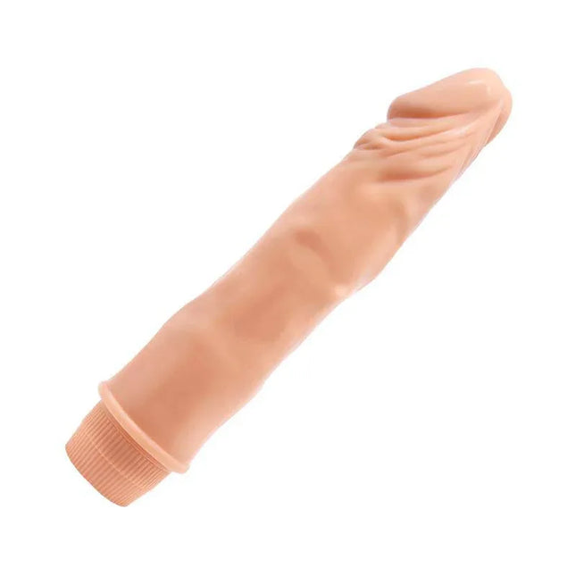 Vibe Flesh 21.5 cm vibrator with realistic veined texture, designed for satisfying sensations and easy use.