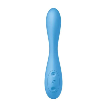 Vibe G-Spot Flex 4 with APP Satisfyer Connect Blue dual-motor wand in blue for precise G-spot stimulation and comfort.