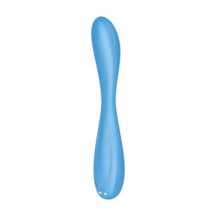 Vibe G-Spot Flex 4 with APP Satisfyer Connect Blue, dual-motor wand with flexible design for targeted G-spot stimulation.
