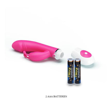 Vibe Gene with Voice Control Pink G-spot vibrator with remote and batteries for enhanced pleasure and hands-free operation.