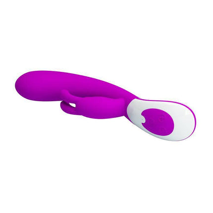 Vibe Harlan Purple 12-function G-spot vibrator in hard but soft silicone for clitoral stimulation.